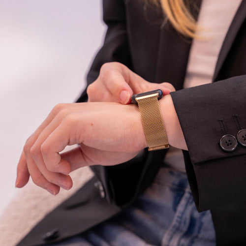 Samsung Galaxy Fit 3 Milanese band (goud)