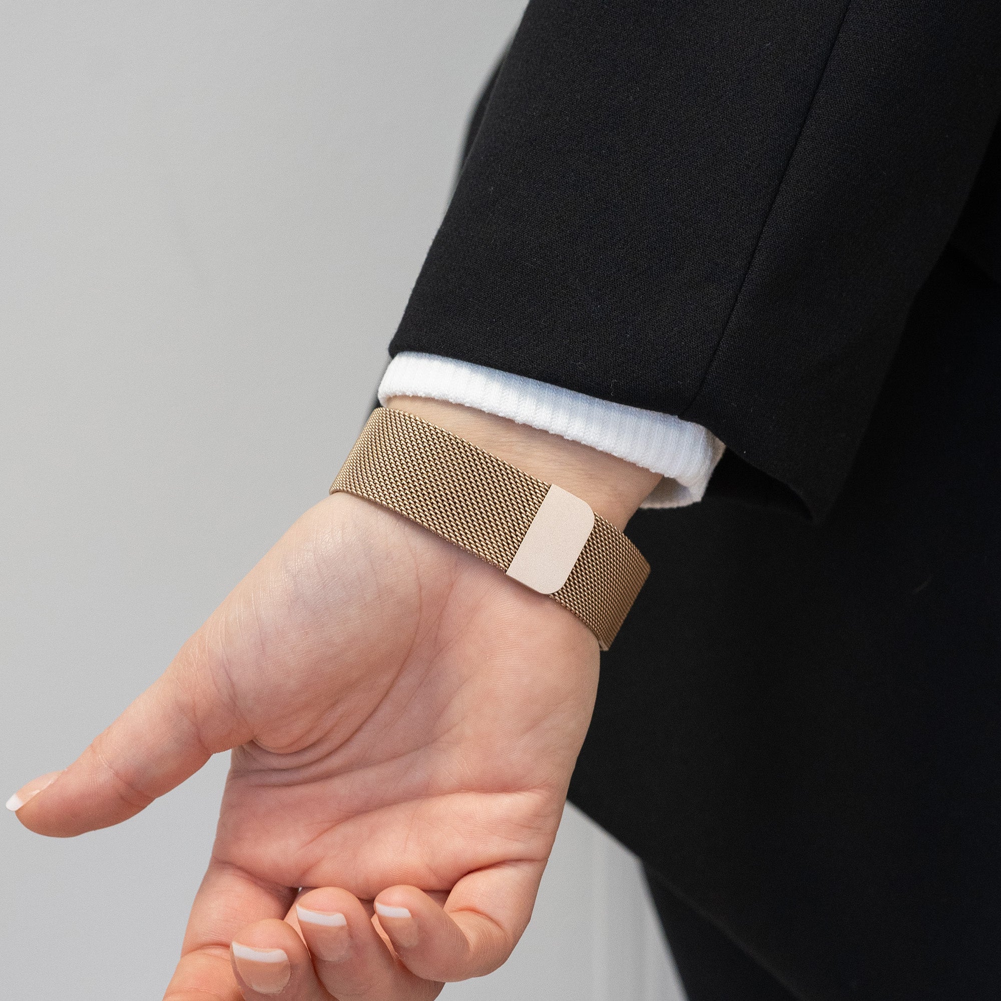 Bandz Samsung Galaxy Watch 5 Pro Milanese Loop Armband (Roségold)