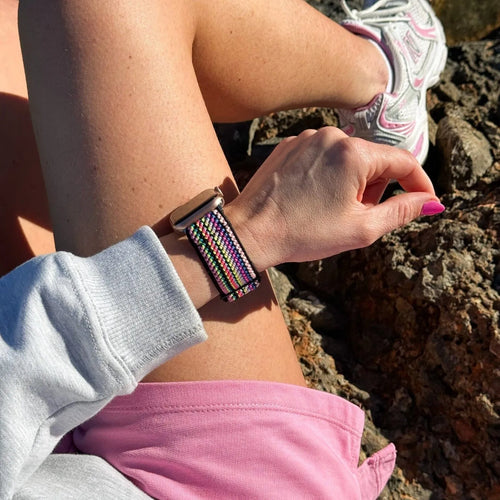 Apple Watch Elastic Strap (Colourful Stripes)