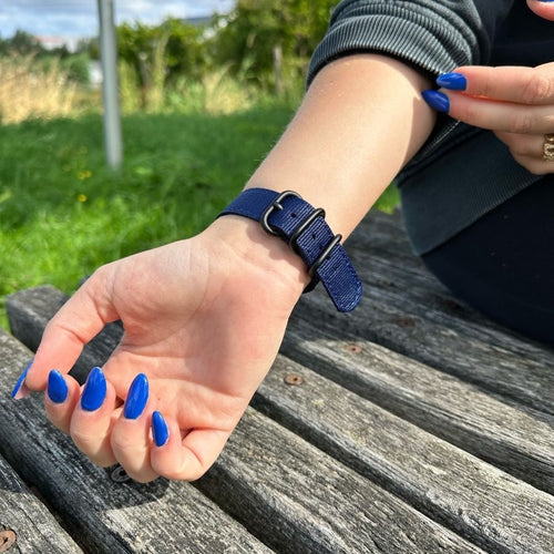 Withings Steel HR Sport Nylon Buckle Strap (Blue)