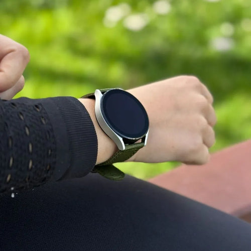 Bracelet nylon avec boucle Fossil Gen 4 Explorist HR (vert)