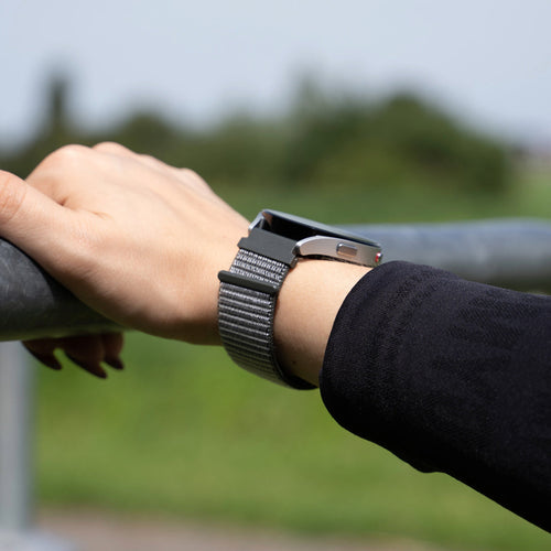 Withings Steel HR Sport Nylonarmband (Grün/Grau)
