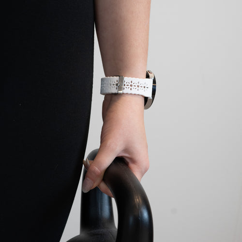 Bandz Correa silicona estampada Amazfit Active 3 Premium (blanco)