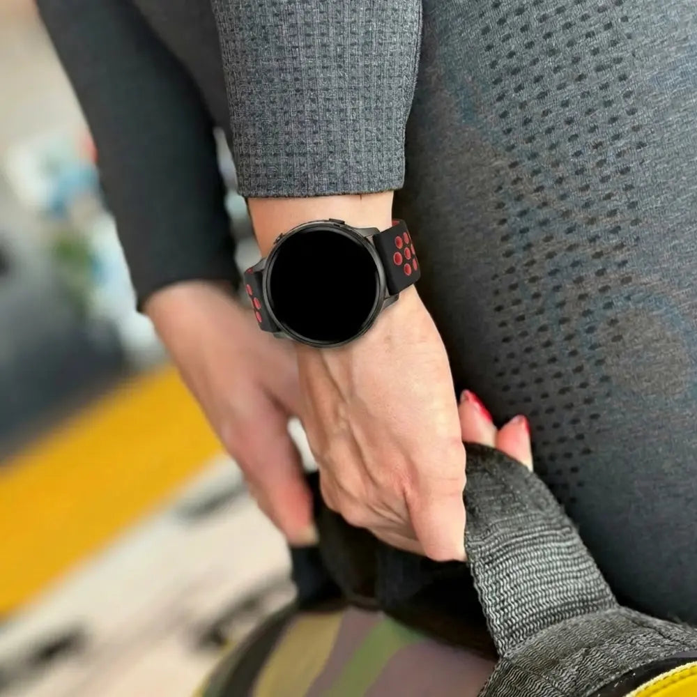 Bandz Garmin Bounce 2 Sport Strap 'Deluxe' (Black-Red)