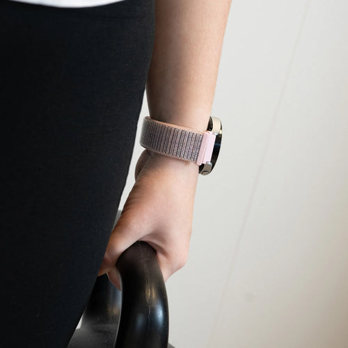 Bandz Xiaomi Amazfit GTS Nylon Loop-Armband (Rosa)