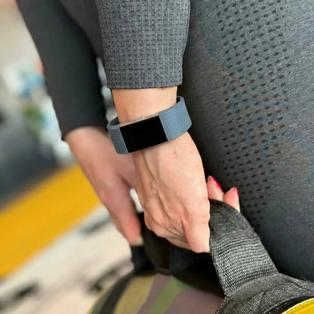 Fitbit Charge 2 Silicone Strap (Grey Blue)