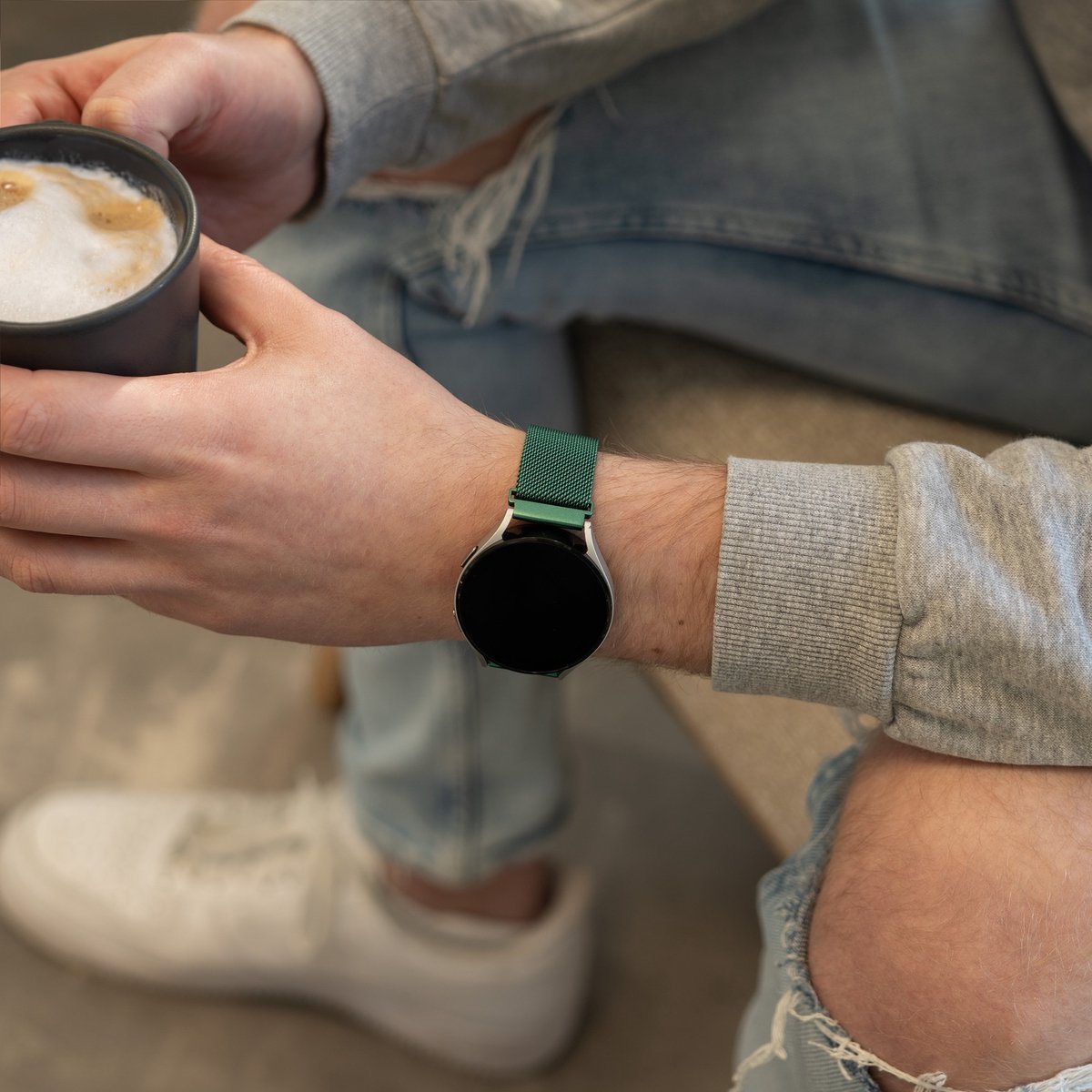 Samsung Galaxy Watch 5 40mm Milanese Strap (Green)
