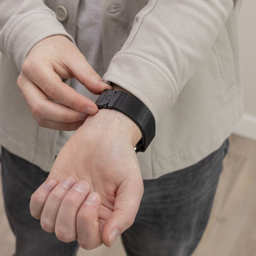 Correa titanio/milanesa Apple Watch Ultra (negro)