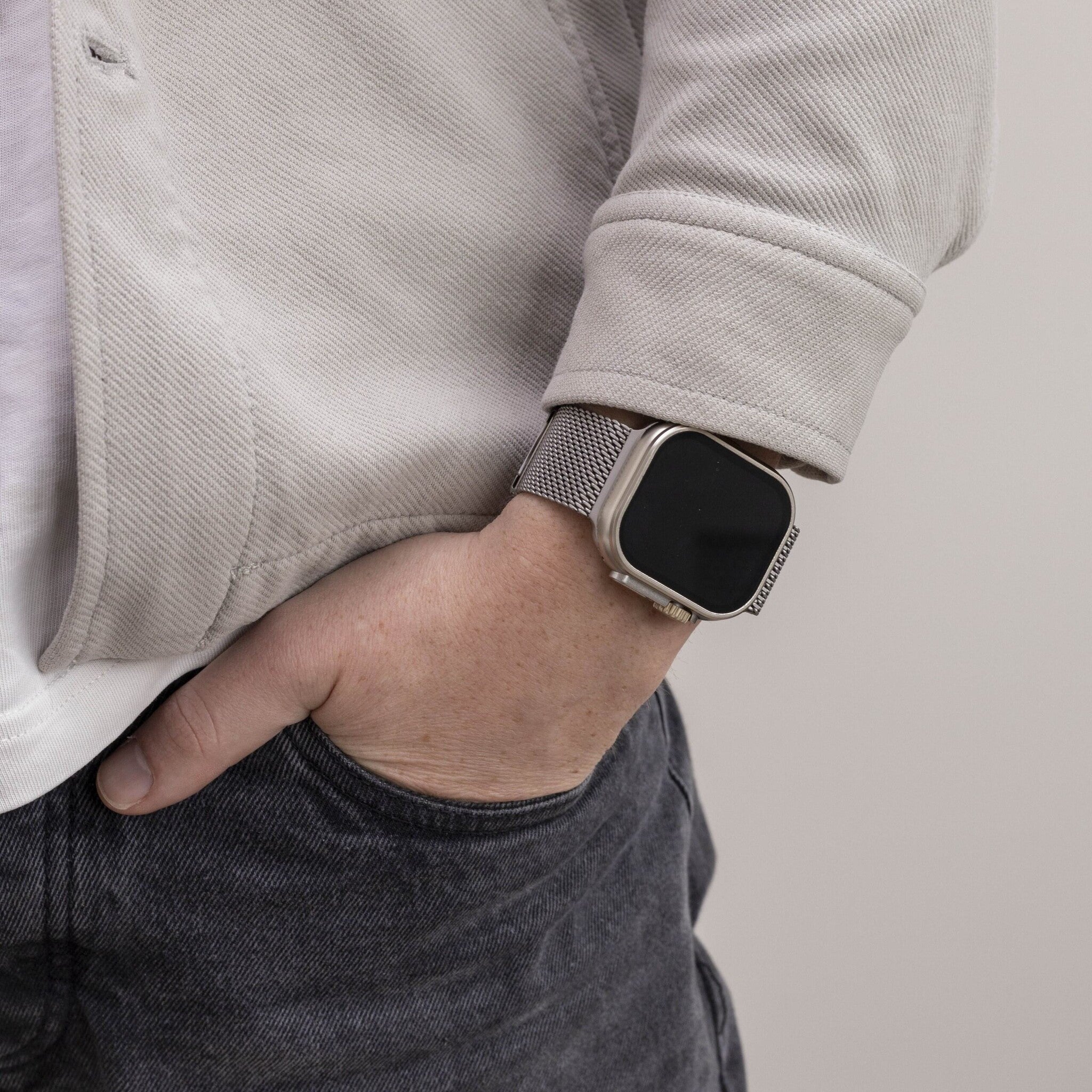 Bracelet titane/milanais Apple Watch Ultra (titane)