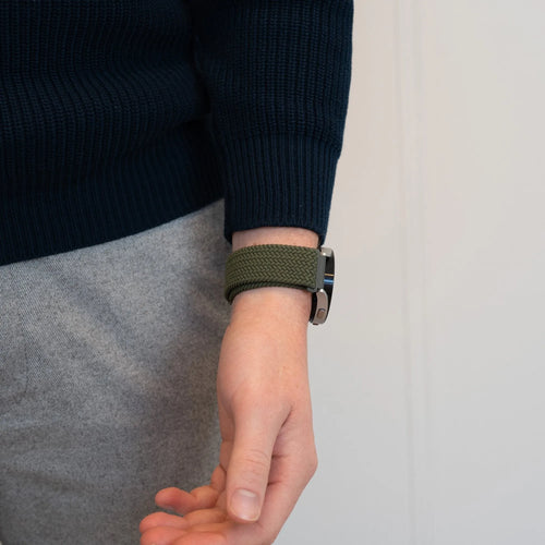 Bandz Bracelet nylon tressé Polar Vantage M3 (vert olive)