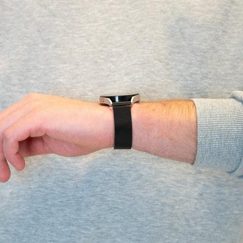 Bandz Garmin Venu SQ Milanese Loop Strap (Black)