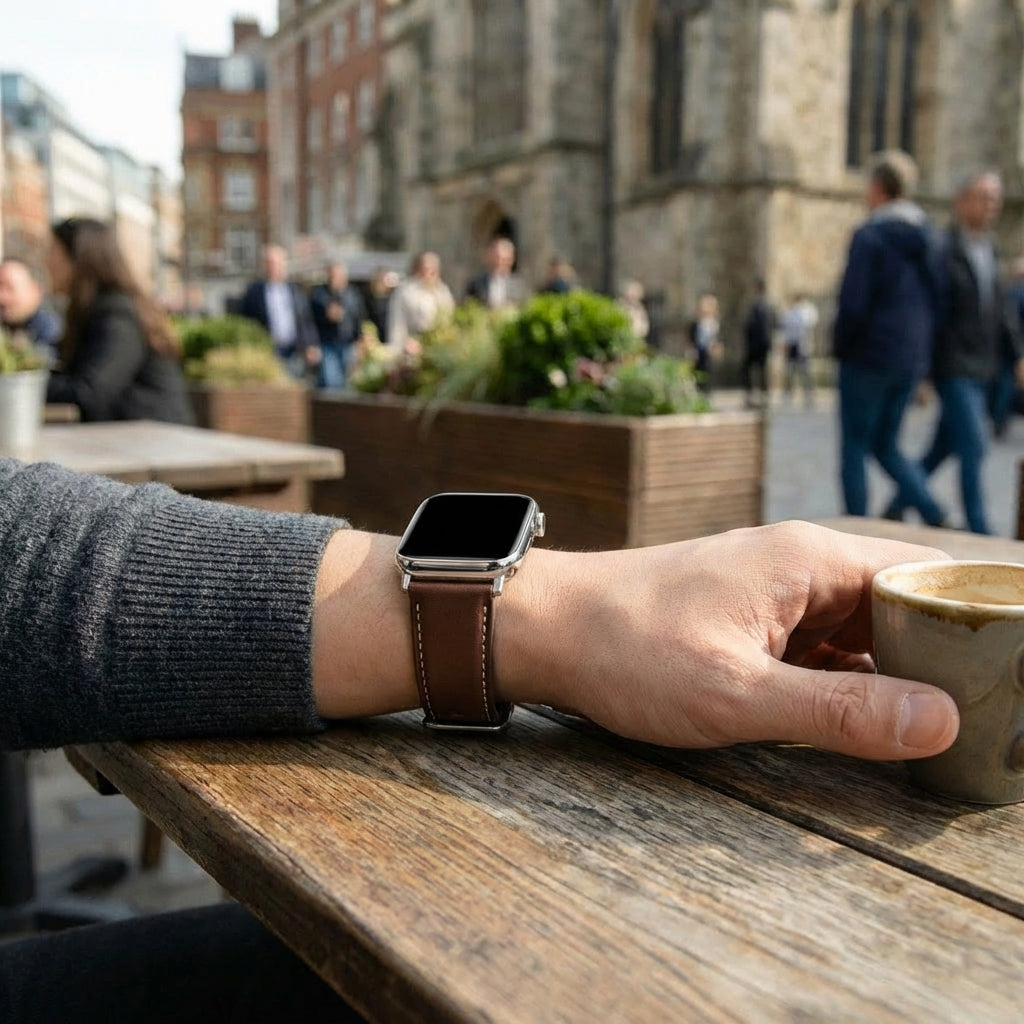 Redmi Watch 5 Lederarmband (Dunkelbraun)