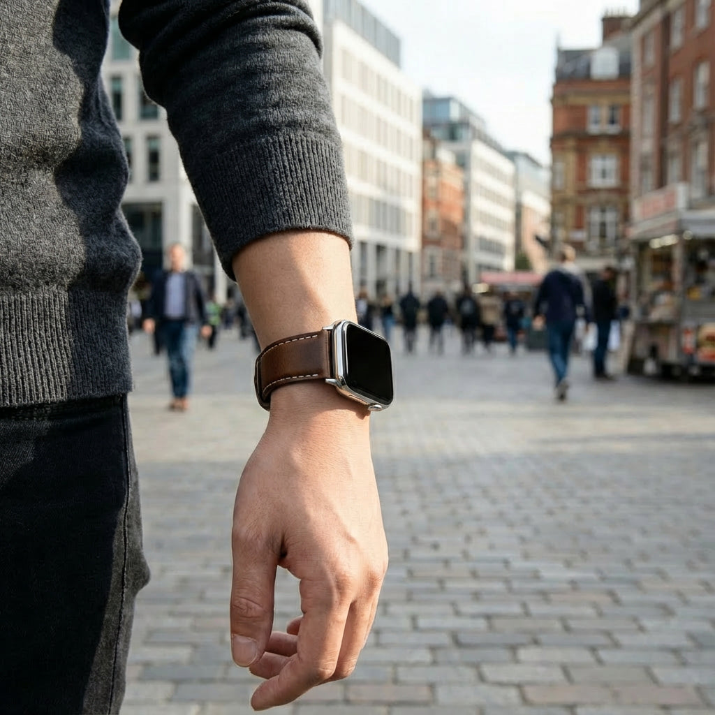 Redmi Watch 5 Lederarmband (Dunkelbraun)
