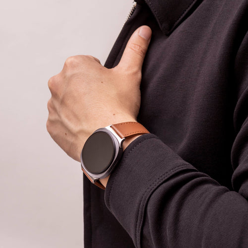Samsung Galaxy Watch 8 - 40mm Modern Lederarmband (Braun)