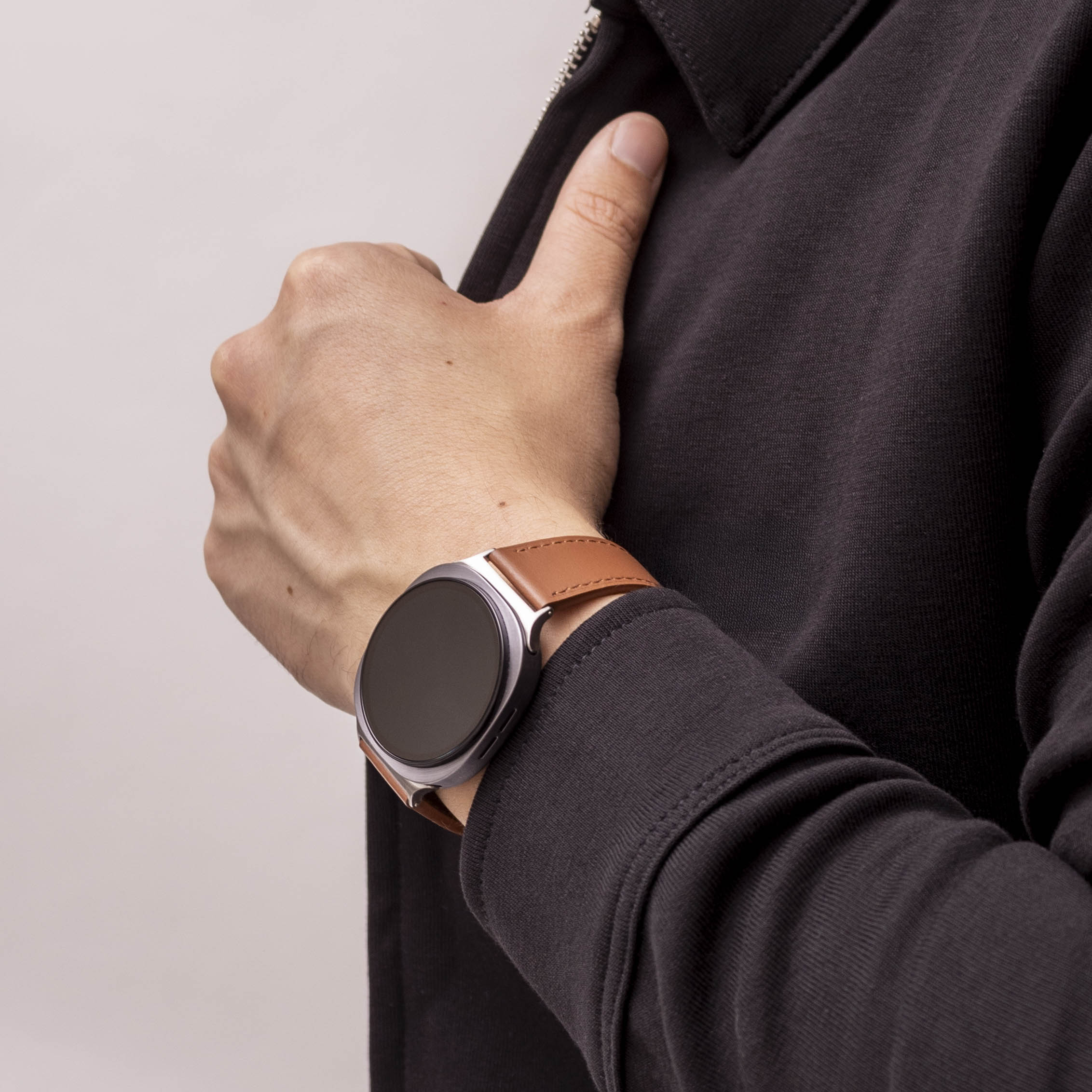 Bracelet cuir Modern Samsung Galaxy Watch 8 - 44mm (marron)