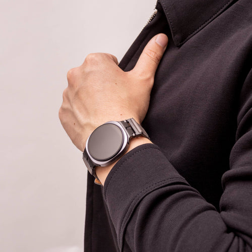 Samsung Galaxy Watch 8 - 40mm luxe leren bandje (grijs)