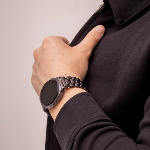 Bandz Samsung Galaxy Watch 8 Classic Steel Strap 'Classic' (Black)