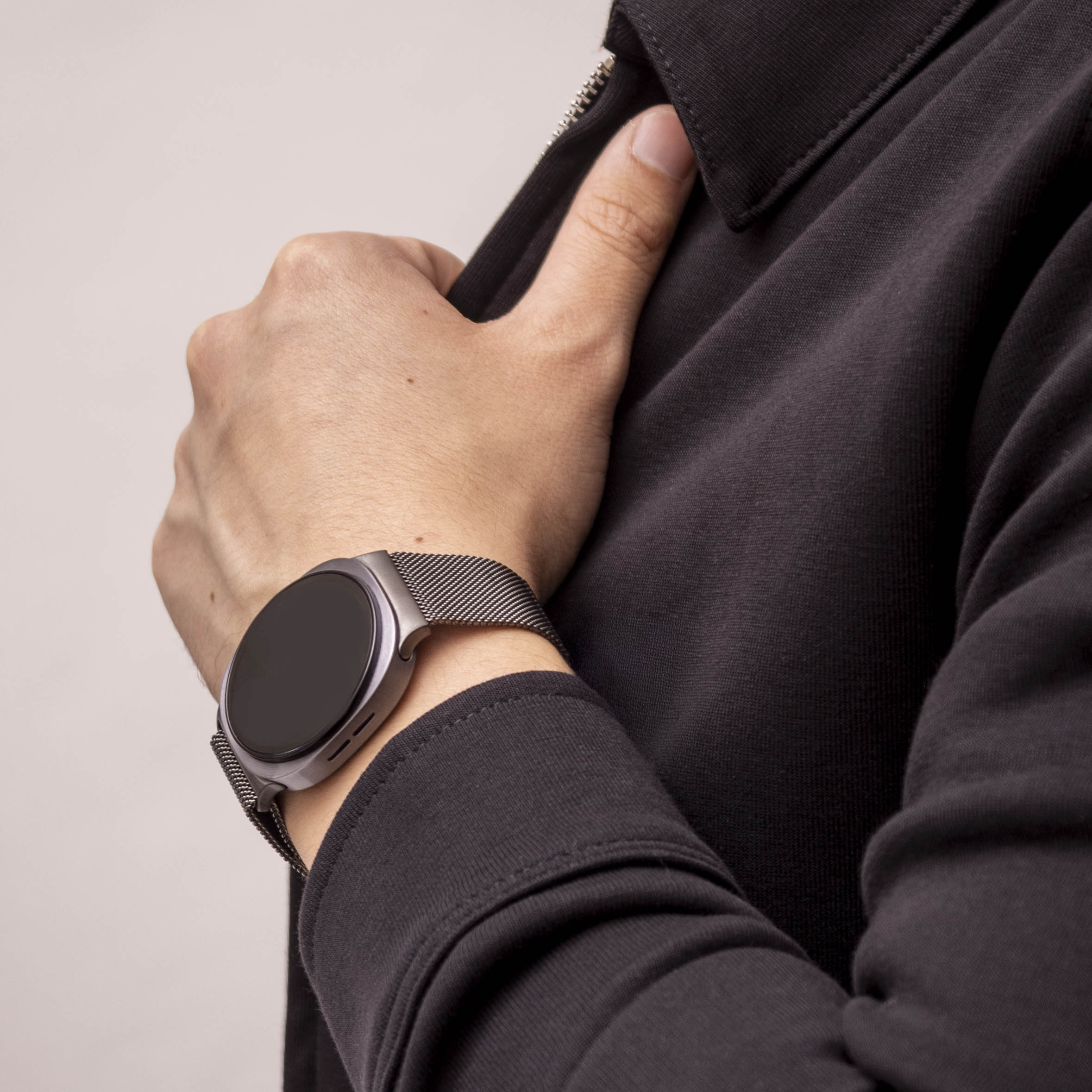 Samsung Galaxy Watch 8 Classic Milanese Armband (Space Grau)
