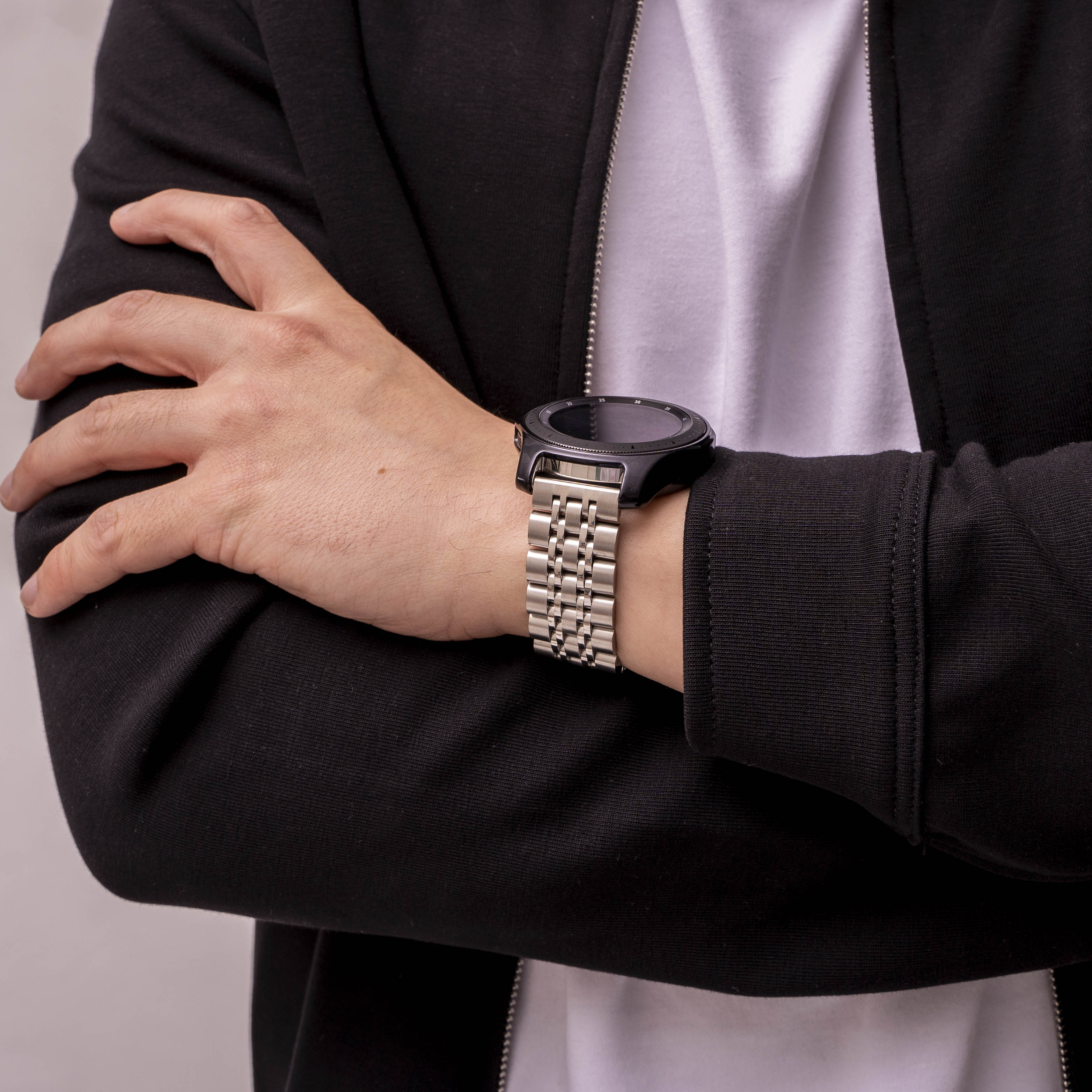 Huawei Watch GT Runner Steel Link Strap Duo (Silver)
