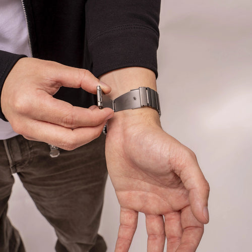 Luxury Titanium Strap, graphite, lifestyle photo