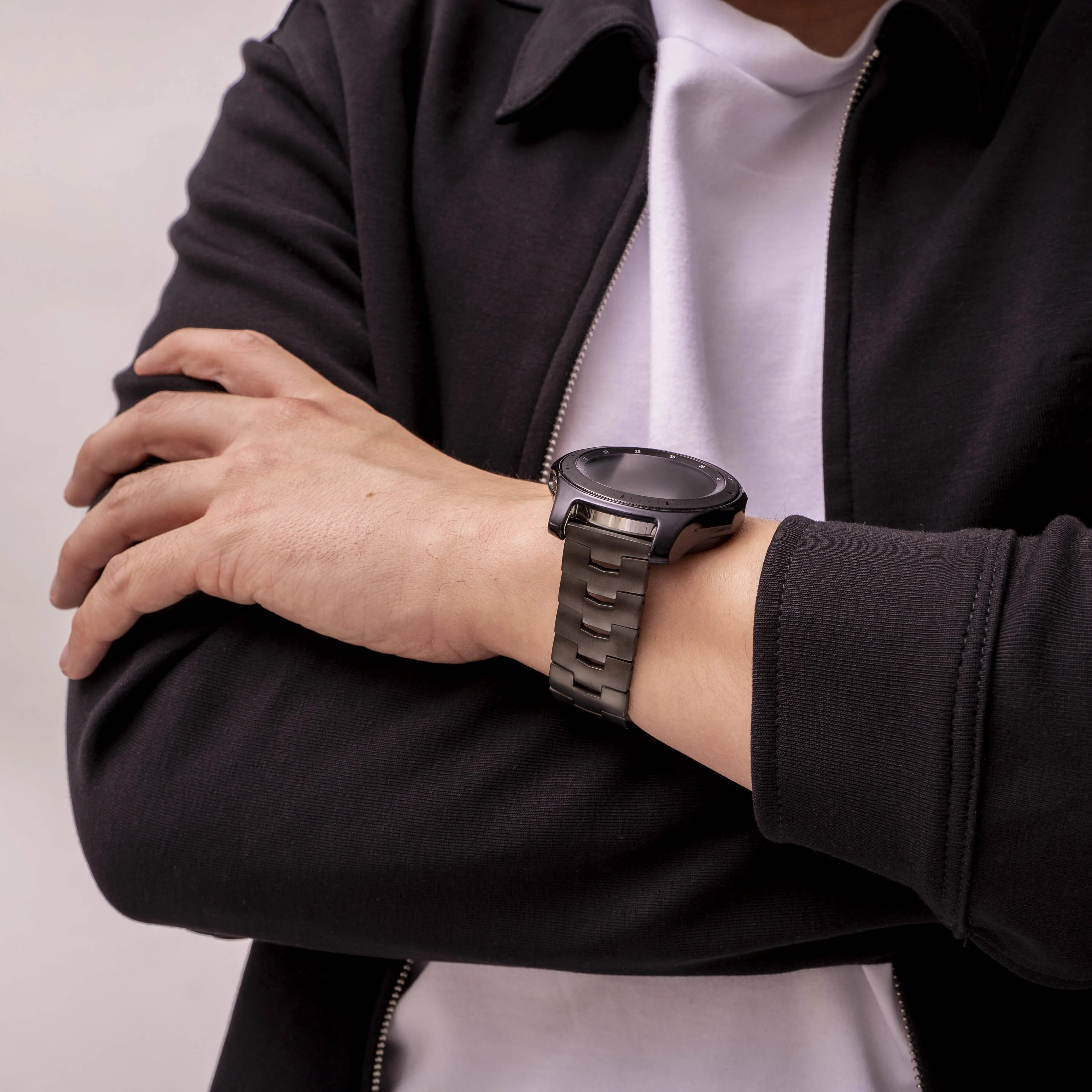 Amazfit Bip 6 Titanium Grain Strap (Flat Buckle) (Graphite)