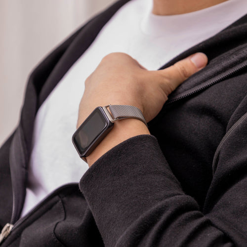 Huawei Band 9 Milanese band (zilver)