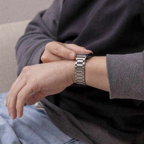 Steel Strap, silver, lifestyle photo