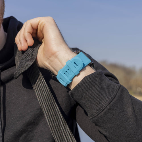 Bracelet silicone Garmin Descent MK2(i) (bleu clair)
