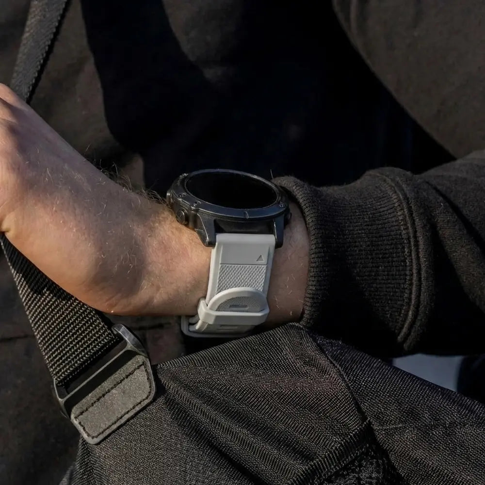 Garmin Fenix 7 siliconen bandje (grijs)