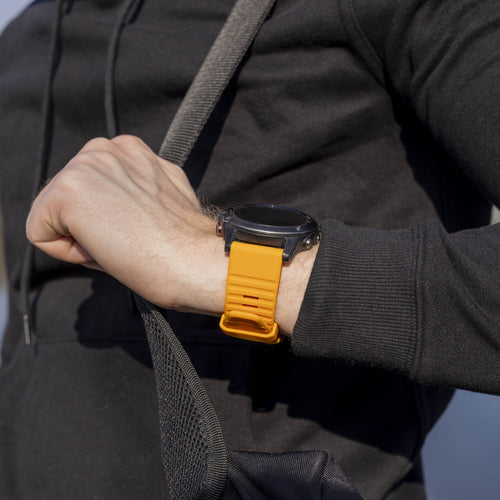 Bracelet silicone à boucle Garmin Tactix 7 Pro (orange)
