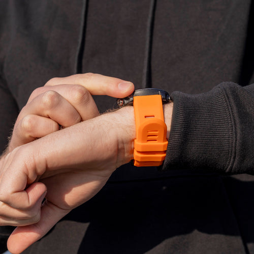 Correa silicona Garmin Fenix 5x/6x (naranja)