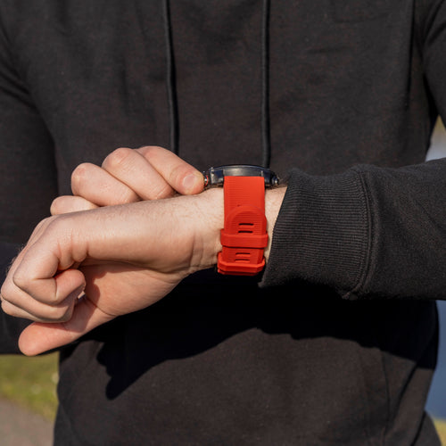 Garmin Fenix ​​5x/6x Silicona Correa (rojo)