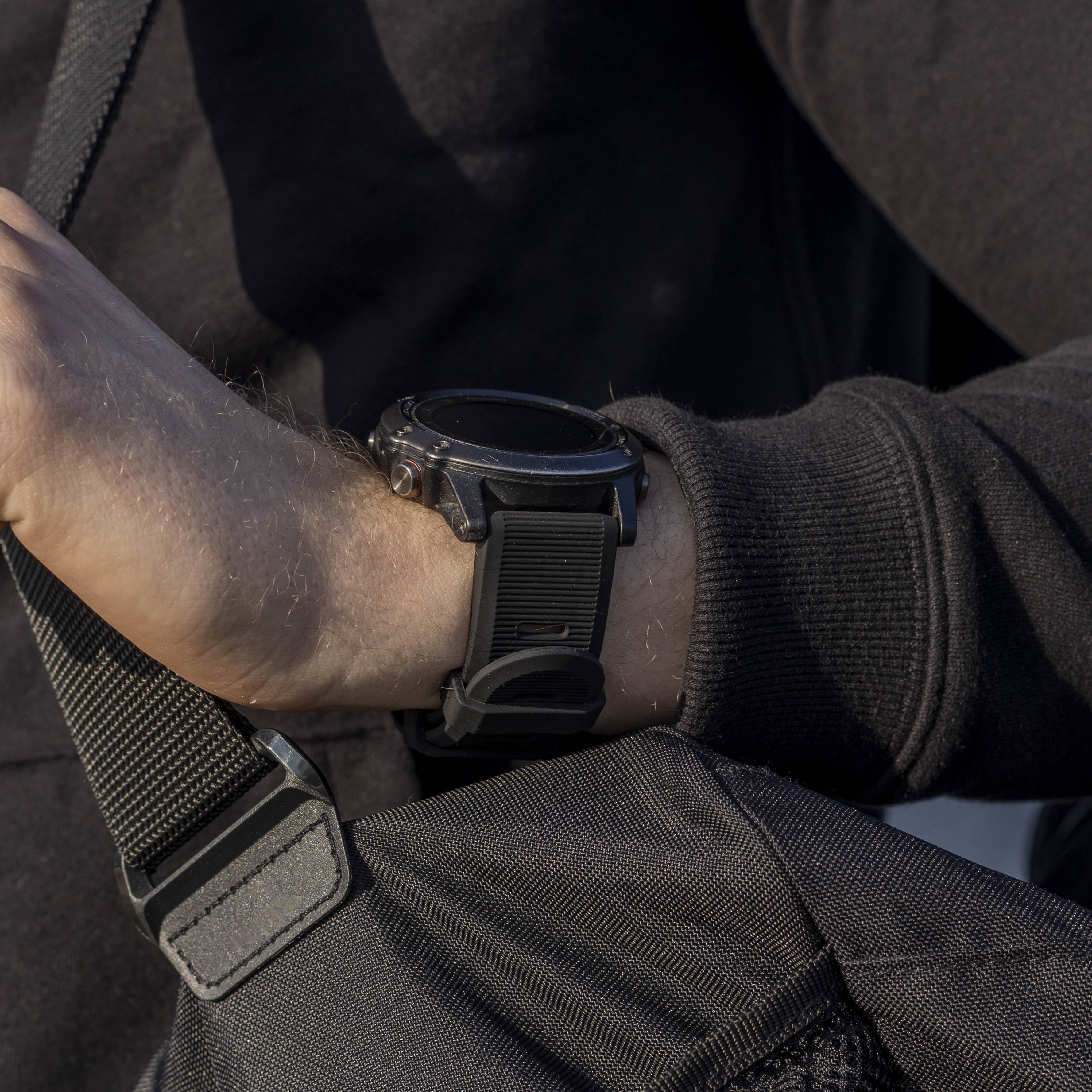 Garmin Fenix 5 (Plus) / 6 (Pro) Silikonarmband (Schwarz)