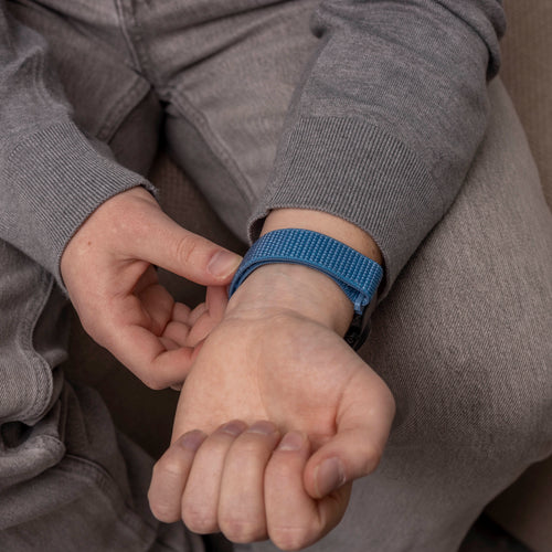 Nylon Strap, light blue, lifestyle photo