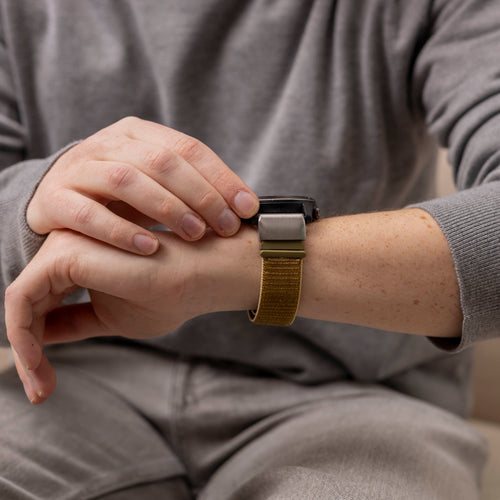 Bracelet nylon Garmin Fenix 7x (vert olive)