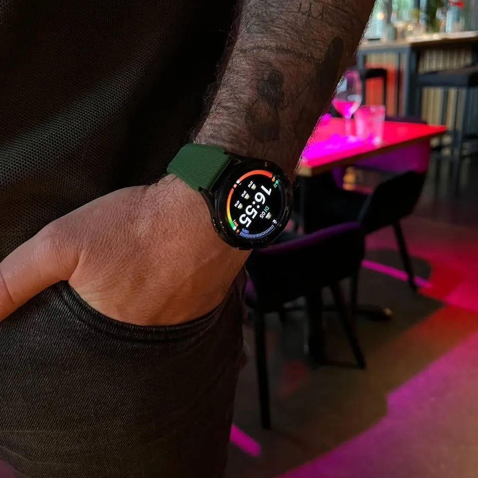 Bracelet silicone Fossil Gen 4 Explorist HR (vert militaire)