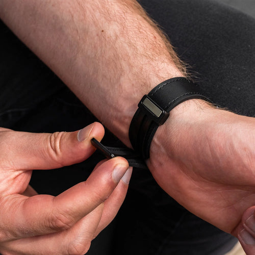 Correa cuero con hebilla Amazfit Balance 2 (negro)