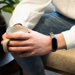 Nylon Mi Braided Strap, dark grey, lifestyle photo