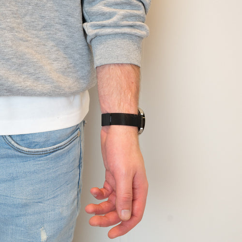 Bandz Garmin Venu SQ Milanese Loop Strap (Black)