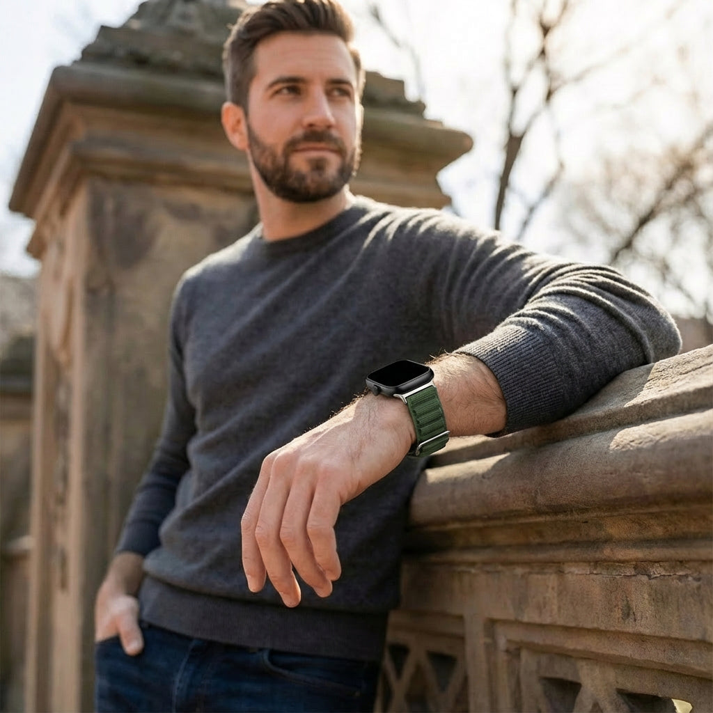 Correa nylon Alpine Xiaomi Smart Band 9 Pro (verde)
