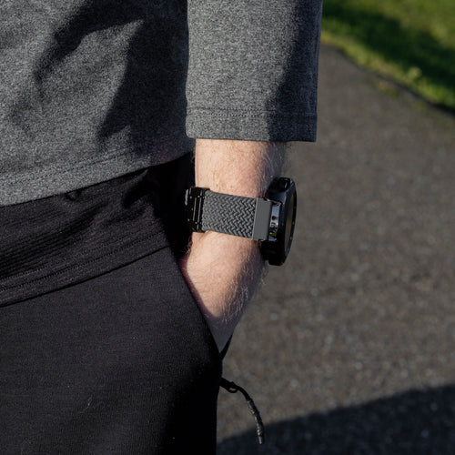 Correa trenzada con hebilla Garmin Vivoactive 4 (gris)