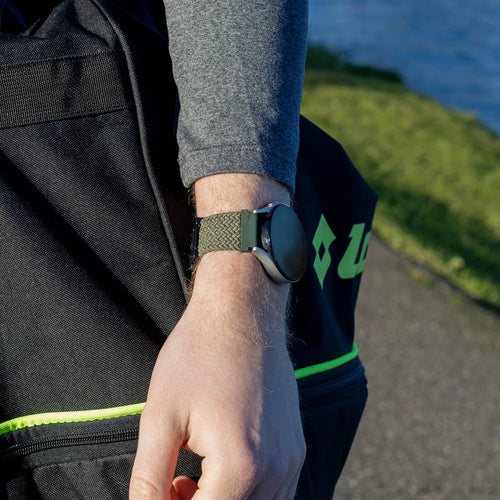 Bracelet tressé boucle en P Oppo Watch X3 (vert)
