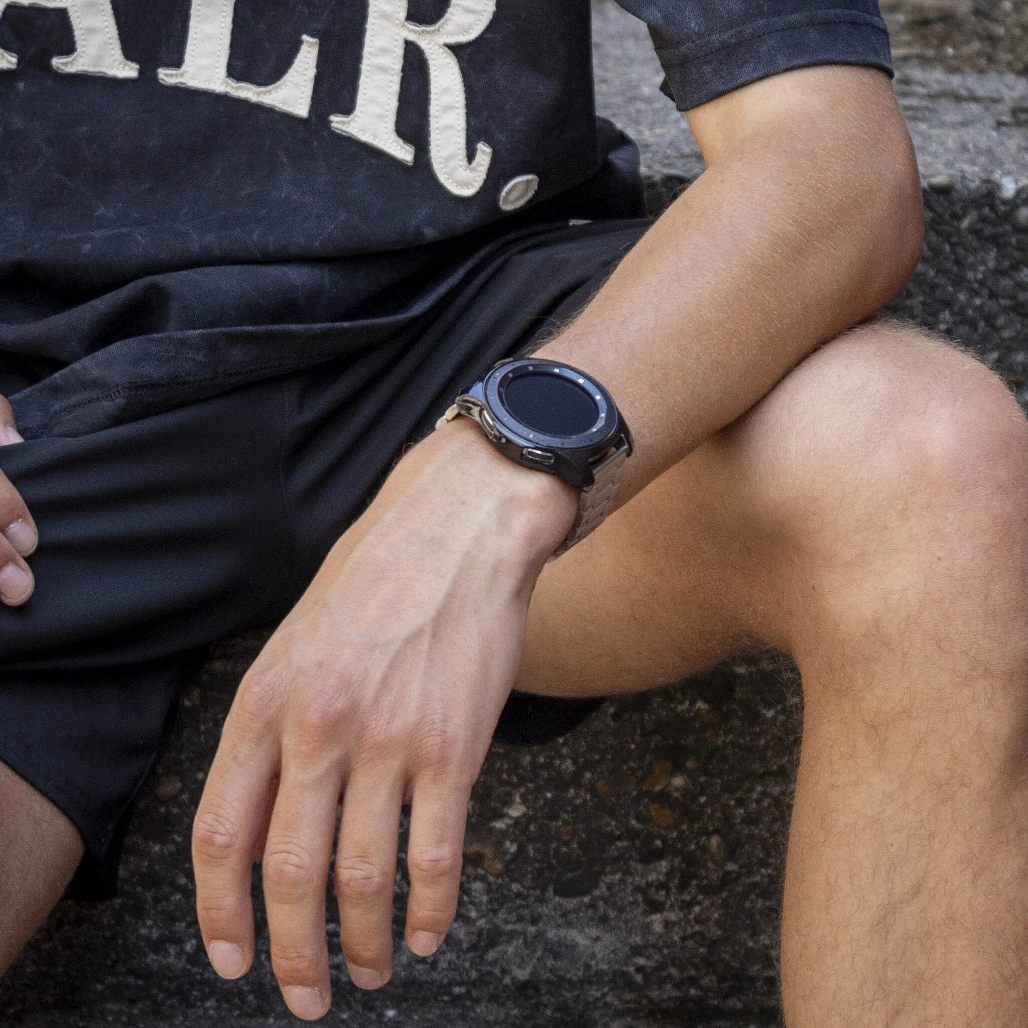 BALR Polar Grit X Pro Steel Link Strap (Silver)
