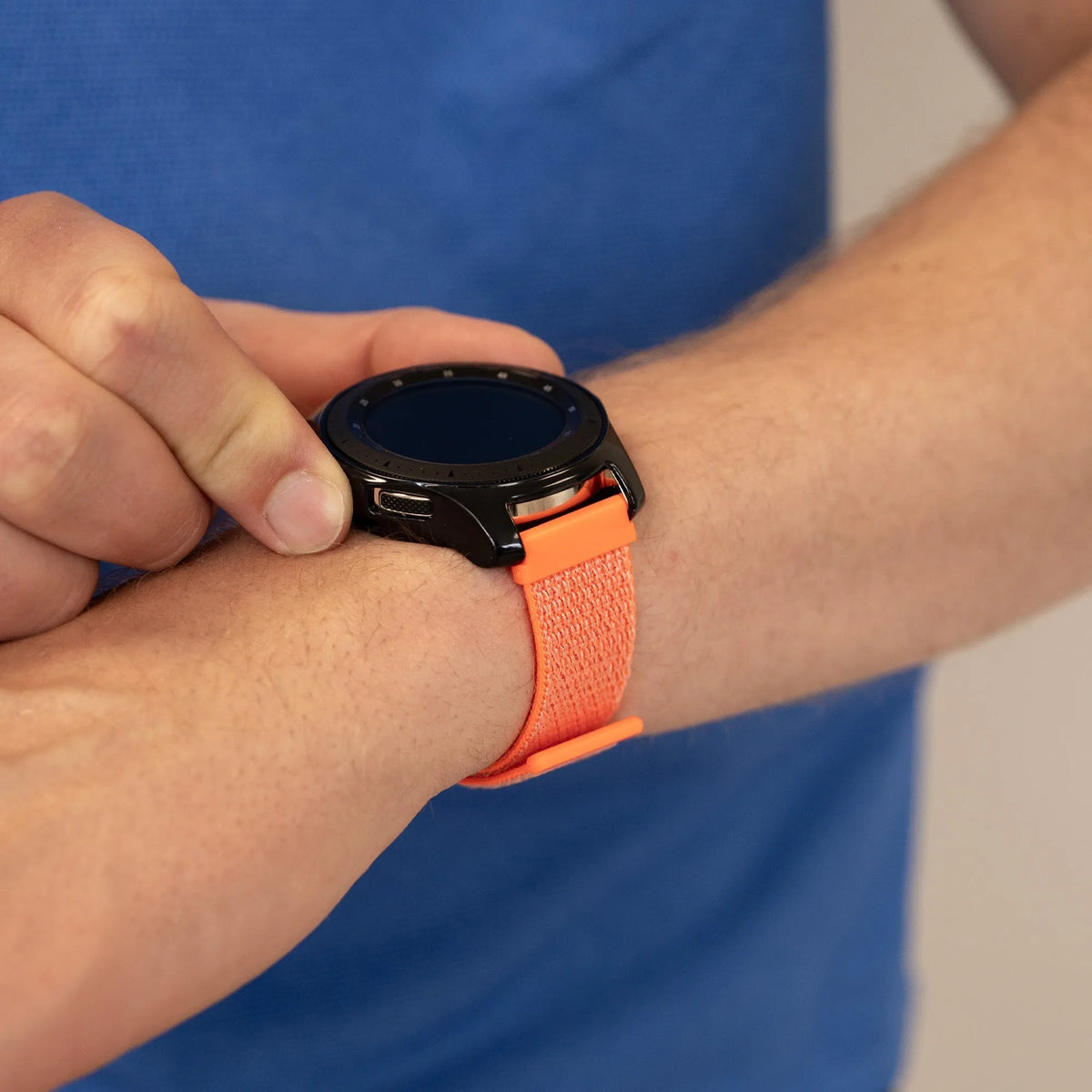 Nylon Strap, grapefruit, lifestyle photo