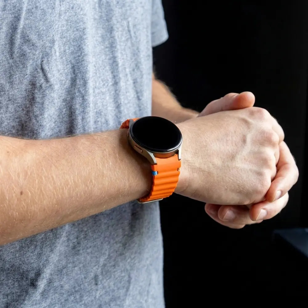 Bandz Bracelet Wave 'Easy Fit' Samsung Galaxy Watch 7 - 44mm (orange)