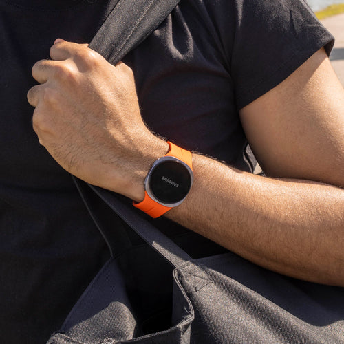 Samsung Galaxy Watch 8 - 40mm D-Buckle Silicone Strap (Orange)