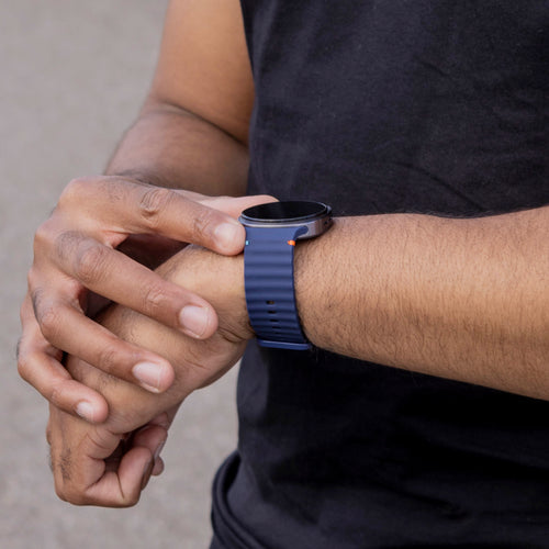 Correa silicona Wave Samsung Galaxy Watch 8 - 40mm (azul oscuro)