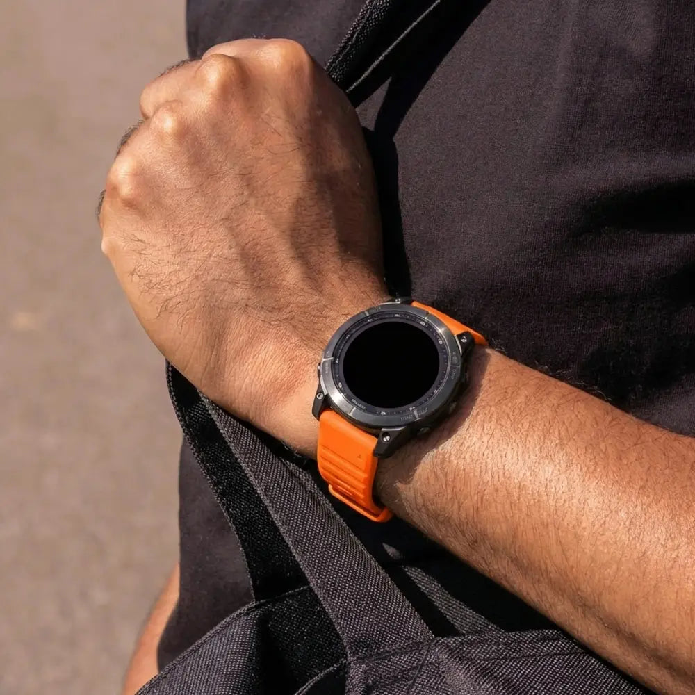 Garmin Fenix 5 / 6 Outdoor Silikonarmband (Orange)