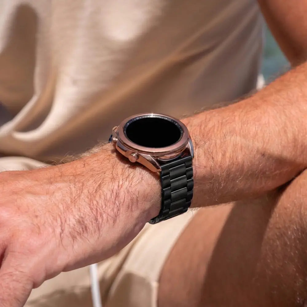 Samsung Galaxy Watch 46mm Stahlarmband (Dunkelgrau)