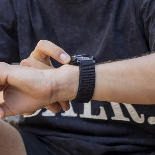 BALR Polar Grit X Pro nylon band (zwart)